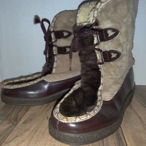 Snowland Vintage Apres Ski Snow Boots